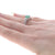 1.46ctw Emerald and Diamond Ring White Gold