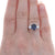2.97ctw Sapphire and Diamond Ring White Gold