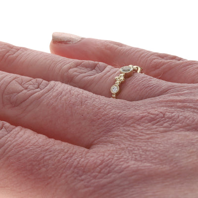 .10ctw Aquamarine Band Yellow Gold