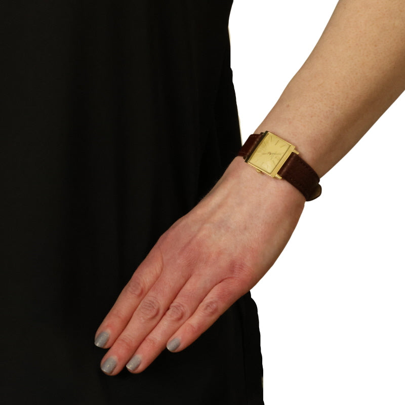 Patek Philippe Tank Calatrava Ladies Watch 3406 Yellow Gold