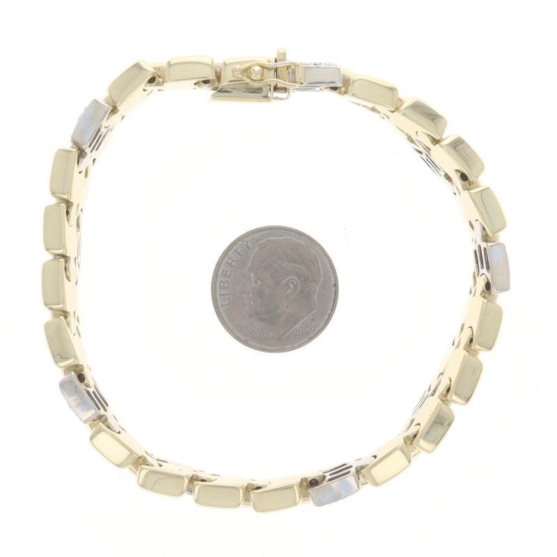 1.60ctw Diamond Bracelet Yellow Gold
