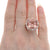 16.57ctw Morganite and Diamond Ring Rose Gold