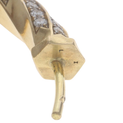 David Yurman Cable Edge Hoop Earrings 1.5in 1.84ctw Diamond Earrings Yellow Gold