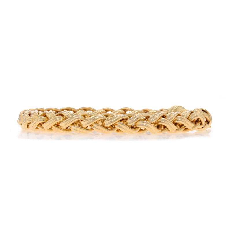 Fancy Wheat Bracelet Yellow Gold