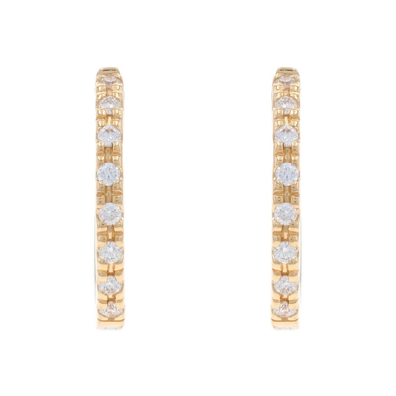 .32ctw Diamond Earrings Yellow Gold