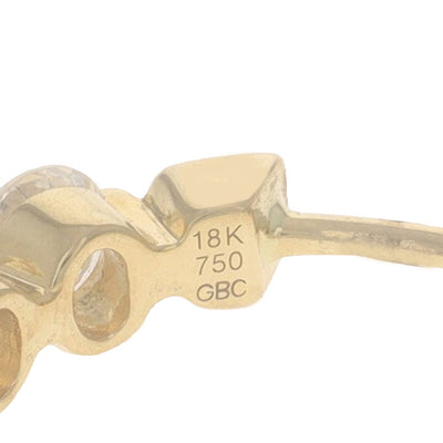 3.18ctw Diamond Earrings Yellow Gold