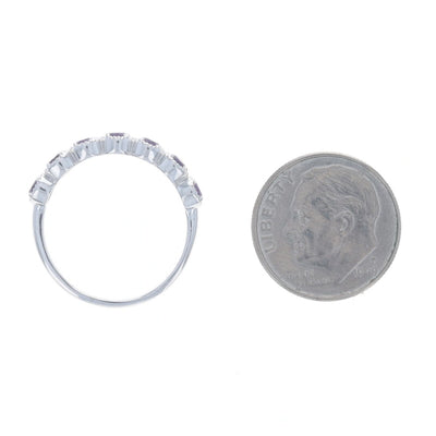 .70ctw Amethyst Band White Gold