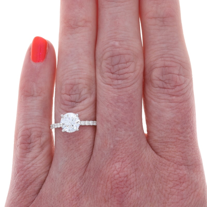 1.79ctw Diamond and Diamond Women's Ring White Gold