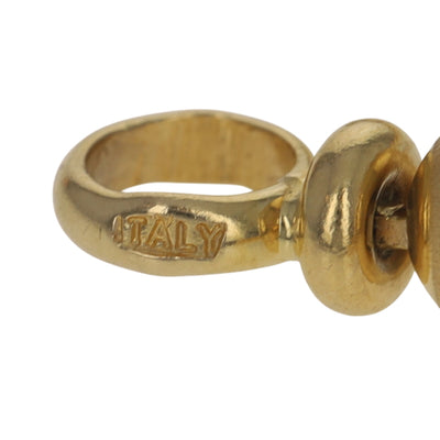 Beaded Strand Necklace Yellow Gold