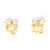 17.66ctw Citrine and Diamond Earrings Yellow Gold