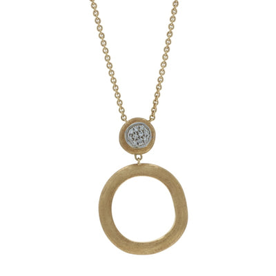 Marco Bicego Jaipur .10ctw Diamond Women's Necklace Yellow Gold