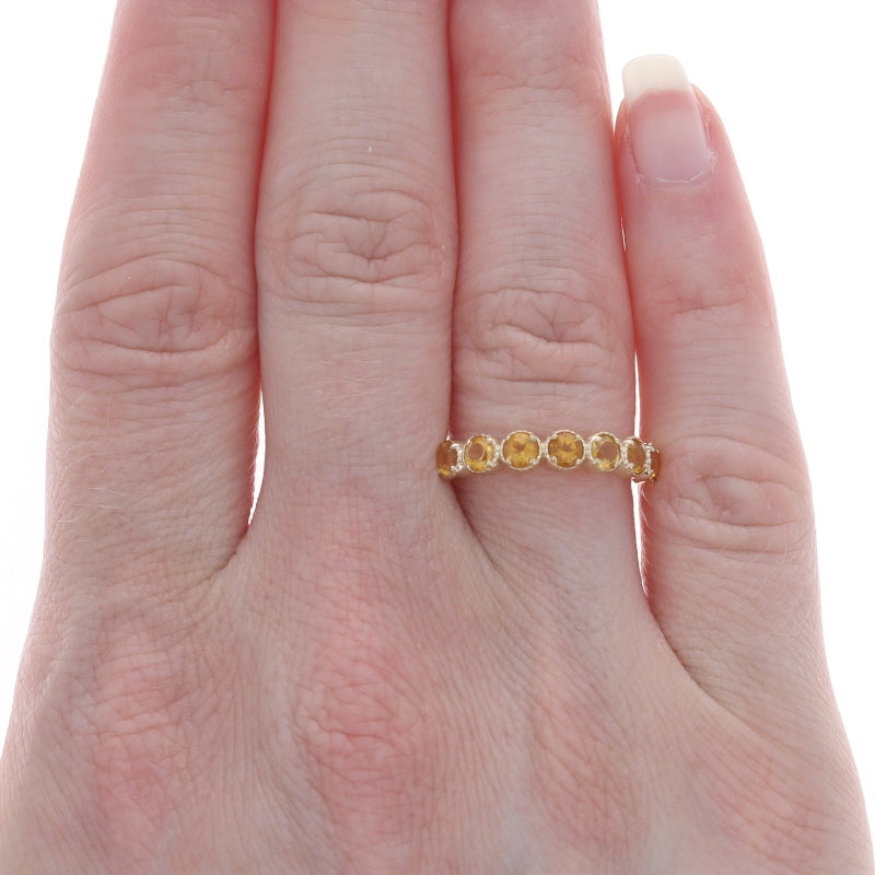 .70ctw Citrine Band Yellow Gold