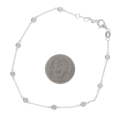 .50ctw Diamond Women's Cable Bracelet White Gold