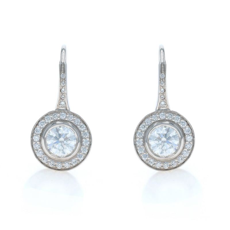 1.60ctw Diamond Earrings White Gold