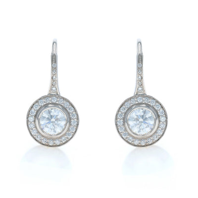 1.60ctw Diamond Earrings White Gold