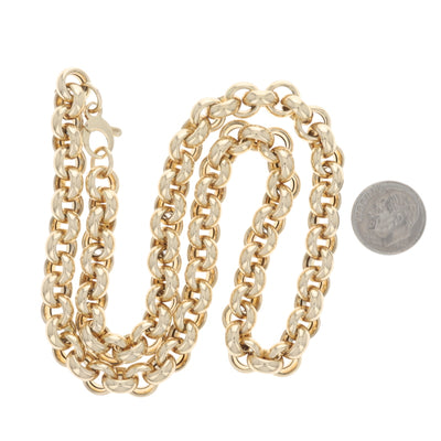 Rolo Chain Necklace Yellow Gold