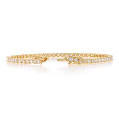 4.60ctw Diamond Bracelet Yellow Gold