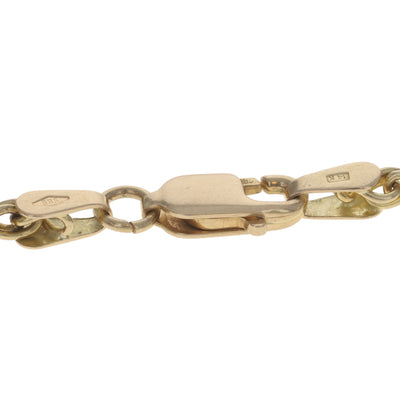 Wheat Chain Necklace Yellow Gold