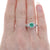 1.46ctw Emerald and Diamond Ring White Gold