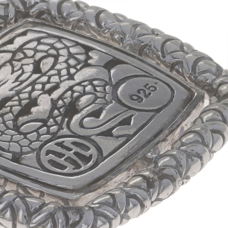 John Hardy Naga Pendant Enhancer .75ctw Diamond Pendant Sterling Silver