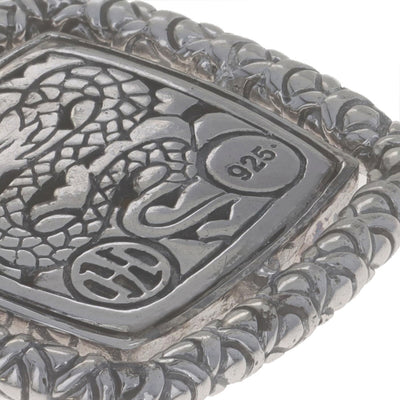 John Hardy Naga Pendant Enhancer .75ctw Diamond Pendant Sterling Silver