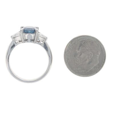 2.55ctw Sapphire and Diamond Women's Ring Platinum