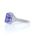3.51ctw Tanzanite and Diamond Ring White Gold