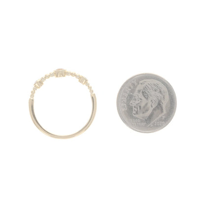 .15ctw Citrine and Diamond Band Yellow Gold