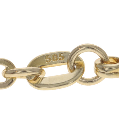 Paperclip Chain Necklace Yellow Gold