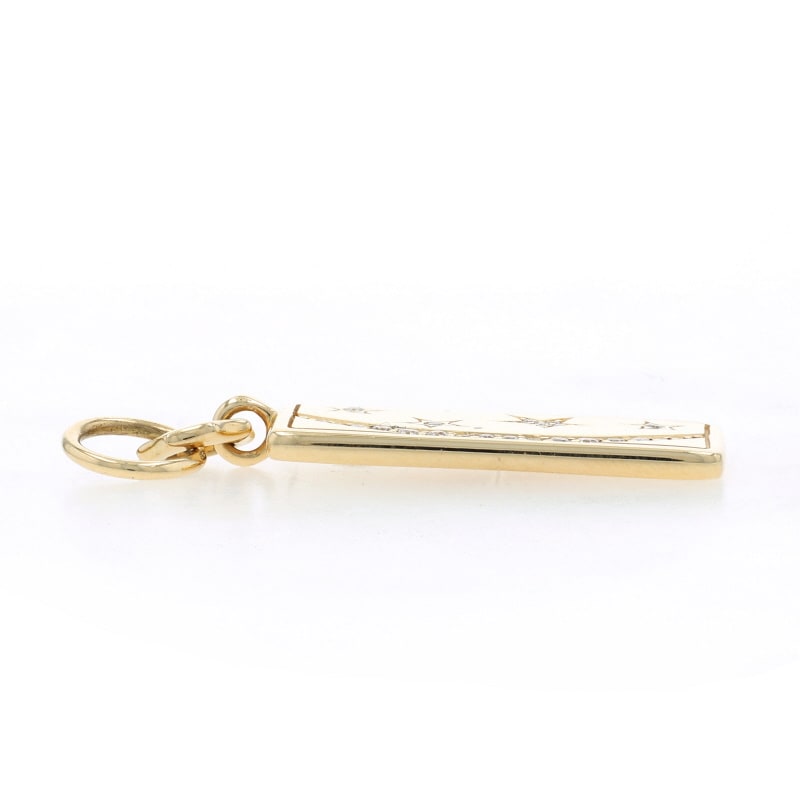 Monica Rich Kosann .12ctw Diamond Women's Pendant Yellow Gold