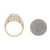 Hammerman Brothers 4.15ctw Emerald and Diamond Ring Yellow Gold