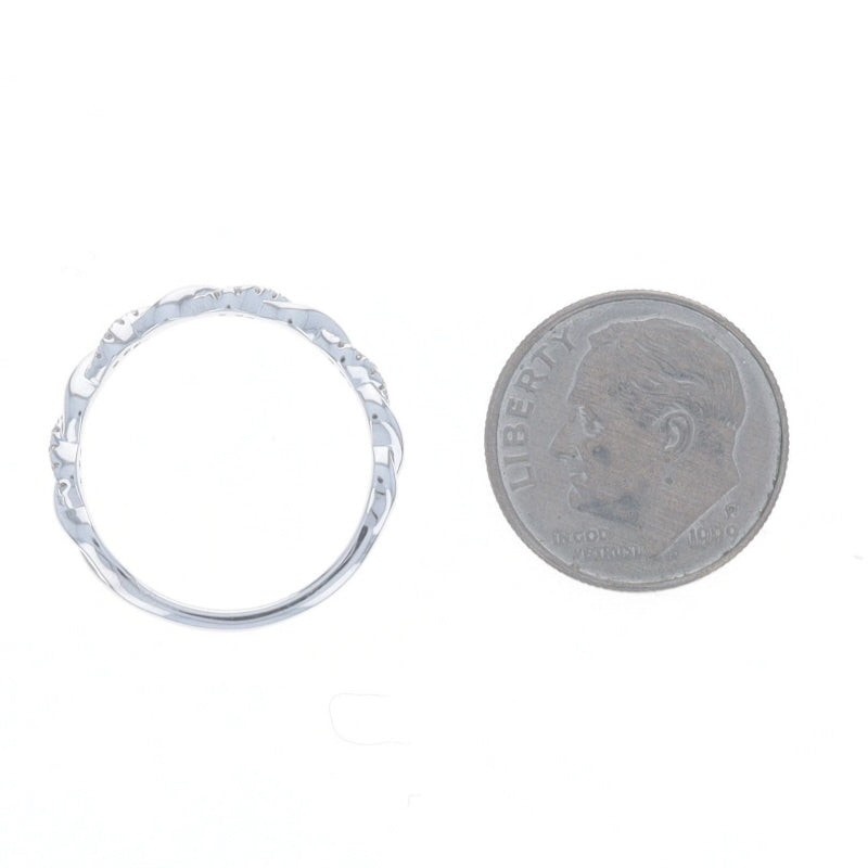 .10ctw Diamond Band White Gold