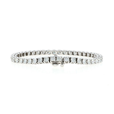7.36ctw Diamond Bracelet White Gold