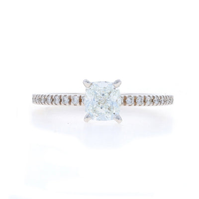 1.08ctw Diamond and Diamond Ring White Gold