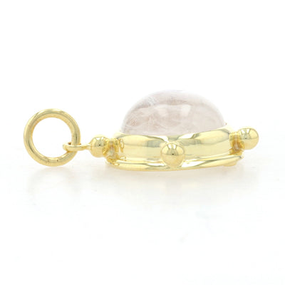 6.10ct Moonstone Pendant Yellow Gold