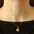 1.01ctw Sapphire and Diamond Pendant Necklace Yellow Gold