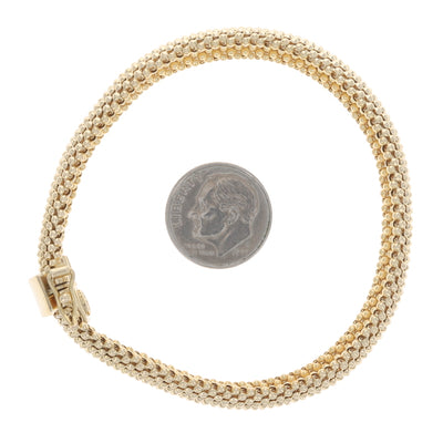 Popcorn Bracelet Yellow Gold
