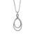 David Yurman Continuance .47ctw Diamond Pendant Necklace Sterling Silver