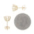 1.87ctw Diamond Earrings Yellow Gold