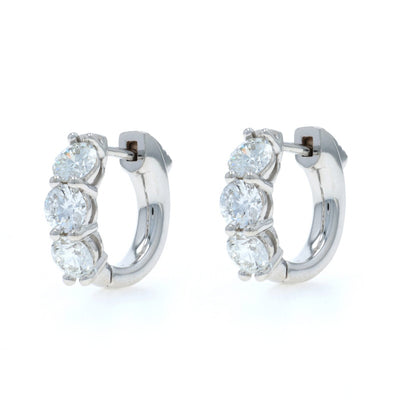 1.51ctw Diamond Earrings White Gold