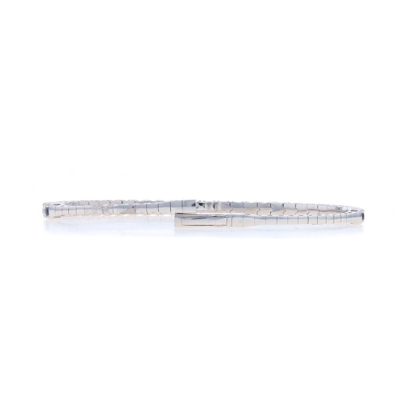 2.87ctw Sapphire and Diamond Bracelet White Gold