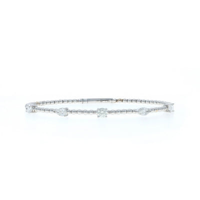 1.25ctw Diamond Bracelet White Gold