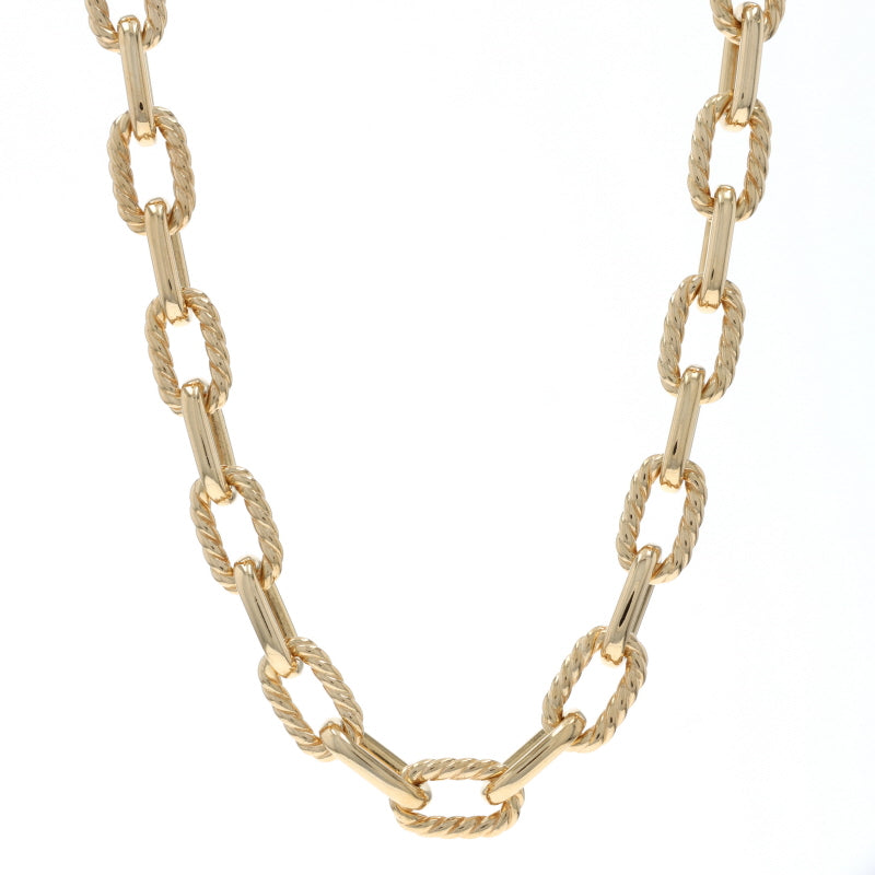 David Yurman Madison 20" Chain Necklace Fancy Chain Necklace Yellow Gold