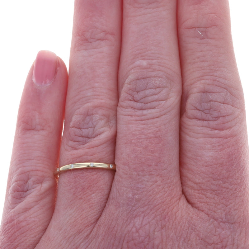 Diamond Band Yellow Gold