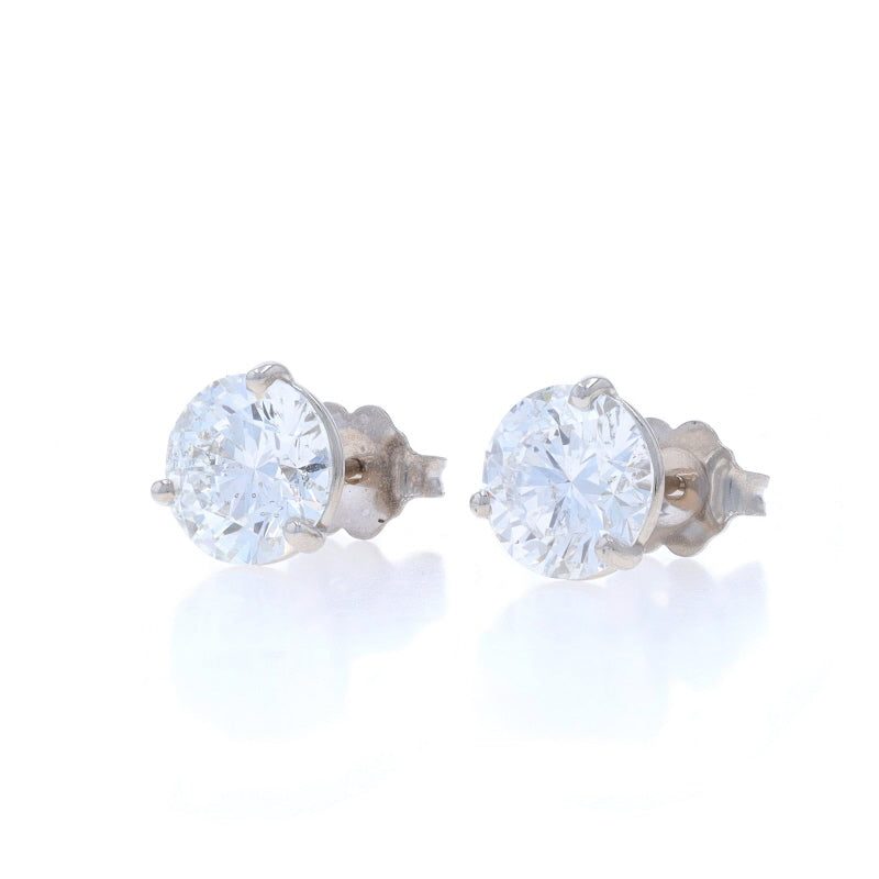 2.85ctw Diamond Earrings White Gold