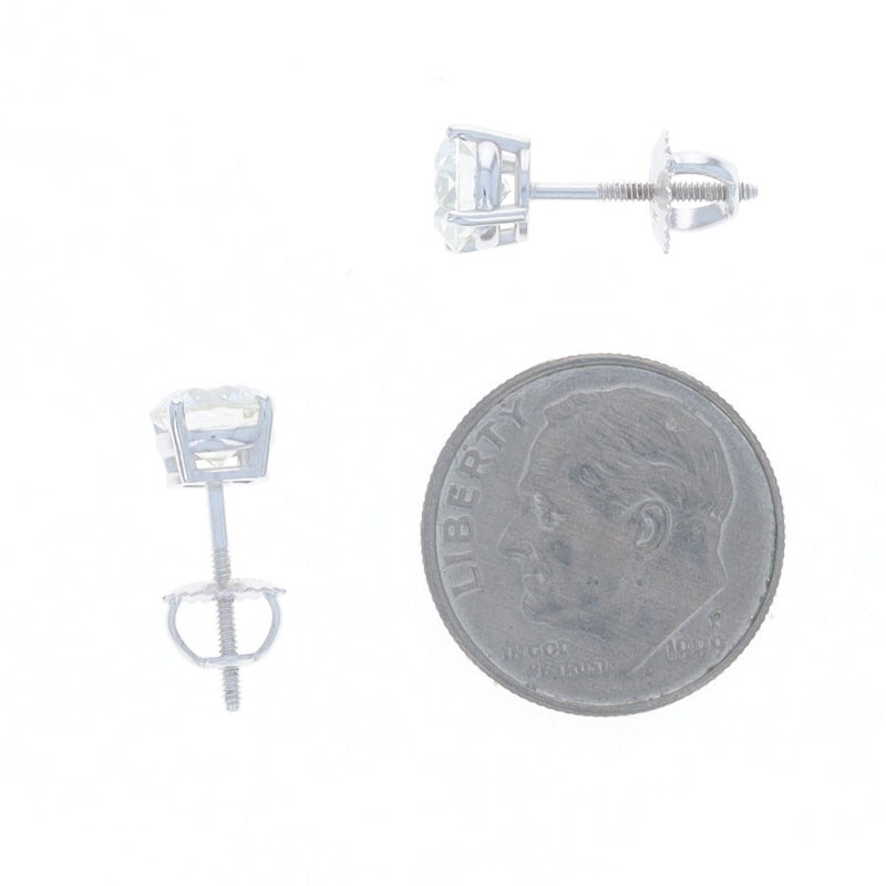 1.89ctw Diamond Earrings White Gold