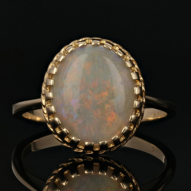 3.20ct Opal See Description Yellow Gold