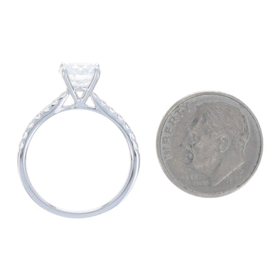 1.79ctw Diamond and Diamond Women's Ring White Gold