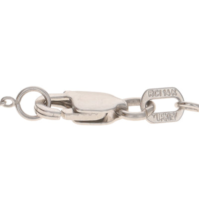 2.58ctw Sapphire and Diamond Pendant Necklace White Gold