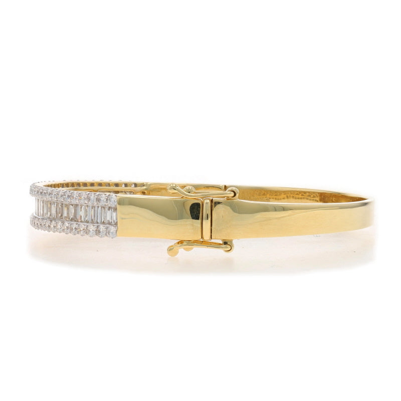 3.77ctw Diamond Bracelet Yellow Gold